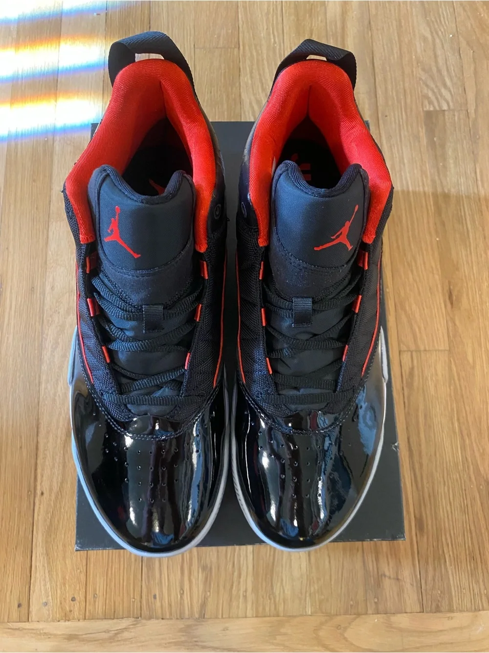 Jordan Men's Black and Red Basketball Shoes